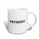 3dRose Physiker und Proud-Physics Graduate Lehrer oder Forscher Tätigkeit Pride-Black Text Tasse, Keramik, weiß, 11,43 x 8,45 x 12,7 cm