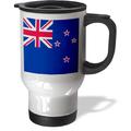 3dRose Flagge Fahne Flag New Zealander blau Union Jack mit Vier rot Sterne Kiwi Country World Souvenir-Travel Becher, 14 oz, Edelstahl, Mehrfarbig, 8,57 x 11.83 X 15,24 cm