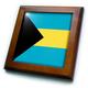 3dRose FT 158449 _ 1 Flagge der Bahamas Inseln. Bahama-Blau Gelb Gold Streifen schwarz Triangle Country Welt Souvenir-Framed Tile Kunstwerke, 8 von 20,3 cm