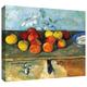 Art Wall 'Still Life of Äpfel und Biscuits' 61 Canvas Artwork von Paul Cezanne, 24 by 32"