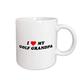 3dRose Tasse 163959 _ 2 I Heart My Golf Opa Tasse aus Keramik, 15-Ounce