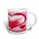 3dRose Buon Halsketten, mit Gravur 'Happy Valentines Day, Herz-, verwandelt Tasse, Keramik, Mehrfarbig, 10,16 x 7,62 x 9,52 mm