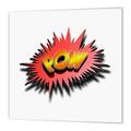 3dRose Abstraktes Comic Hero Design Pow Fight Expression-Eisen auf Wärmeübertragung, Mehrfarbig, x 20,3 cm
