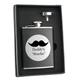 Visol Father 's Day Daddy 's Stache Leder Fläschchen Geschenk Set, 6-Ounce, schwarz