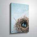 wall-art Artwall Kunstdruck auf Leinwand 'blau Nest' Galerie verpackt Leinwand Kunst von Elena Ray, blau, 16x24