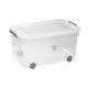 CURVER JL300109 RollBox Logic, 50 L, transparent/silber