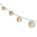 Plaights Lampion Lichterkette mit 20 LED’s in warmweiß | Sommerlichterkette für draußen | perfekte Dekoration für Garten, Terrasse, Balkon, Party und Feiern