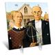 3dRose DC 130186 _ 1 American Gothic von Grant Holz Schreibtisch Uhr, 6 von 15,2 cm