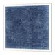 3dRose HT 159367 _ 3 eine Karte der Welt in blau antik Eisen auf Wärmeübertragung für weiß Material, 10 von 25,4 cm