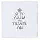 3dRose QS 157782 _ 3 Keep Calm und on-Carry auf Welt Reisen Traveling-World Traveler Gifts-Fun Funny Humor Humorous-Quilt Platz, 8 von 20,3 cm