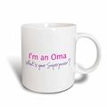 3dRose), Oma, Hot Pink, What 's Your Superpower Geschenk für Oma Tasse aus Keramik, 443 ml, Keramik, 15,2 x 12,7 cm 8.4499999999999993