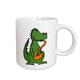 3dRose Tasse 200172 _ 2 Funny Alligator Playing Saxophone Cartoon Tasse aus Keramik, 15-Ounce