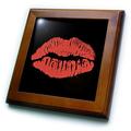 3dRose rot Lippen Bild 8 20,3 cm (FT 213430 _ 1), 8 x 8 Fliesen