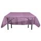 La Leinen Sheer Spiegel Organza Tischdecke, quadratisch, Polyester, aubergine, 132 x 132 x 0.022 cm