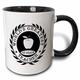 3dRose Tasse 165014 _ 4 Worlds Greatest Klasse Teacher Award Best ersten Teaching Geschenk zweifarbig schwarz Tasse, 11 Oz, schwarz/weiß