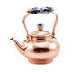 Old Dutch Kupfer massiv gehämmert Tee Wasserkocher mit Keramik Griff, 2 Quart