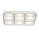 Brilliant World LED Deckenleuchte Wandleuchte 6 flg chrom Glas 2400 Lumen, Samsung-LED integriert