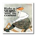 3dRose Ride a Stearns & Werden Inhalt Vintage Fahrrad Poster Advertising – Eisen auf Wärmeübertragung, 10 von 25,4 cm, für weiß Material (HT 153385 _ 3)