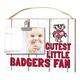 KH Sports Fan 1001101538 25,4 x 20,3 cm Wisconsin Badgers Clip It Verwitterte Baby Logo Foto Collage Rahmen