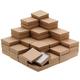 Beadaholique Kraft braun quadratisch Karton Schmuck Boxen (100 Pack), 8,9 x 8,9 x 2,5 cm