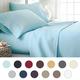 ienjoy Home Beckham Hotel Collection 1500 Serie Luxus Weiche gebürstete Mikrofaser Bettwäsche Deep Pocket, Aqua, Queen