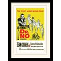 Pyramid International James Bond (Dr. No-Yellow) 30x40 cm montiert und gerahmt, Mounted 250GSM PAPERWRAP MDF, Mehrfarbig, 44 x 33 x 4 cm