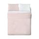 Gamanatura.- Nice Pink Bed Sheet Set, Queen Size (4 pieces)