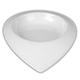 Holst Porzellan DB 2061 Teller halbtief 18 cm "Teardrops Dinner Bowl", weiß, 17.5 x 13 x 2.8 cm, 6 Einheiten