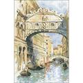 Riolis 1552 Venice. Bridge of Sighs Cross Stitch Kit, Baumwolle, Multi-Color, 26 x 38 x 0, 1 cm