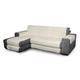 Elegant Sofaüberwurf für Sofa mit Halbinsel 240 cm cremeweiß