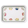 Villeroy & Boch French Garden Servierplatte, 32x22 cm, Premium Porzellan, Weiß/Bunt