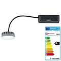 Paulmann 93885 LED-Modul Coin Slim satiniert Leuchtmittel für Einbaustrahler 6,8W flach 2700K Warmweiß dimmbar Doppelschnellklemme Einbauleuchte, 6.8 W, Satin