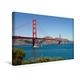 Calvendo Premium Textil-Leinwand 45 cm x 30 cm Quer, Faszinierende Golden Gate Bridge | Wandbild, Bild auf Keilrahmen, Fertigbild auf Echter Leinwand, Leinwanddruck: San Francisco Orte Orte