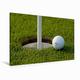 Calvendo Premium Textil-Leinwand 120 cm x 80 cm Quer Ein Motiv aus Dem Kalender The Golf-Teetime Planer für Das gesamte Jahr/UK-Version/Organizer | Leinwand, Leinwanddruck Sport Sport