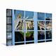 Calvendo Premium Textil-Leinwand 75 cm x 50 cm Quer Fenster von City Hall | Wandbild, Bild auf Keilrahmen, Fertigbild auf Echter Leinwand, Leinwanddruck Orte Orte