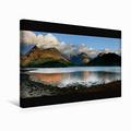 Calvendo Premium Textil-Leinwand 45 cm x 30 cm Quer Panorama, Glen Coe Village, Schottland | Wandbild, Bild auf Keilrahmen, Fertigbild auf Echter Leinwand. Glencoe Village, Schottland Natur Natur