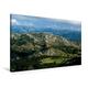 Calvendo Premium Textil-Leinwand 90 cm x 60 cm Quer, Blick vom Mirador EL Fito | Wandbild, Bild auf Keilrahmen, Fertigbild auf Echter Leinwand, Leinwanddruck: Picos de Europa Orte Orte