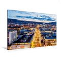 Calvendo Premium Textil-Leinwand 120 cm x 80 cm Quer, Blick über die Königstraße in Stuttgart | Wandbild, Bild auf Keilrahmen, Fertigbild auf Echter Leinwand, Leinwanddruck Orte Orte