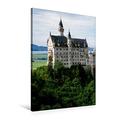 Calvendo Premium Textil-Leinwand 60 cm x 90 cm hoch, Schloss Neuschwanstein | Wandbild, Bild auf Keilrahmen, Fertigbild auf Echter Leinwand, Leinwanddruck Orte Orte