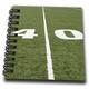 3D Rose grün Fußball Field mit großen 40 Yard Anzahl. Mini-Notizblock