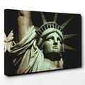 Big Box Art Canvas Print 30 x 20 Inch (76 x 50 cm) The Statue of Liberty New York City (2) - Canvas Wall Art Picture Ready to Hang