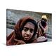 Calvendo Premium Textil-Leinwand 90 cm x 60 cm Quer, Ein Motiv aus Dem Kalender Indien Gesichter | Wandbild, Bild auf Keilrahmen, Fertigbild auf Echter Leinwand, Leinwanddruck Menschen Menschen