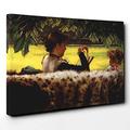 Big Box Art Canvas Print 30 x 20 Inch (76 x 50 cm) James Tissot The Japanese Vase - Canvas Wall Art Picture Ready to Hang