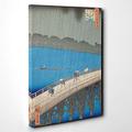 BIG Canvas Print 30 x 20 Inch (76 x 50 cm) Hiroshige Japanese Oriental Plum Garden - Canvas Wall Art Picture Ready to Hang