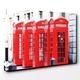 BIG Box Art Canvas Print 20 x 14 Inch (50 x 35 cm) Red London Telephone Box (2) - Canvas Wall Art Picture Ready to Hang