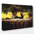 Big Box Art Canvas Print 20 x 14 Inch (50 x 35 cm) James Tissot The Japanese Vase - Canvas Wall Art Picture Ready to Hang