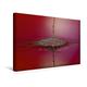 Calvendo Premium Textil-Leinwand 45 cm x 30 cm Quer, Pusteblume - Traum in Rot | Wandbild, Bild auf Keilrahmen, Fertigbild auf Echter Leinwand, Leinwanddruck Natur Natur