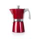 IBILI 623212 Kaffeemaschine Espresso für 12 Tassen, Aluminium, Rot, 26 x 13 x 13 cm