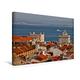 Calvendo Leinwand Blick über Lissabon 45x30cm, Special-Edition Wandbild, Bild auf Keilrahmen, Fertigbild auf Hochwertigem Textil, Leinwanddruck, Kein Poster