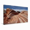 Leinwand DieFire Wave im Valley of Fire/Nevada 90x60cm, Special-Edition Wandbild, Bild auf Keilrahmen, Fertigbild auf Hochwertigem Textil, Leinwanddruck, Kein Poster